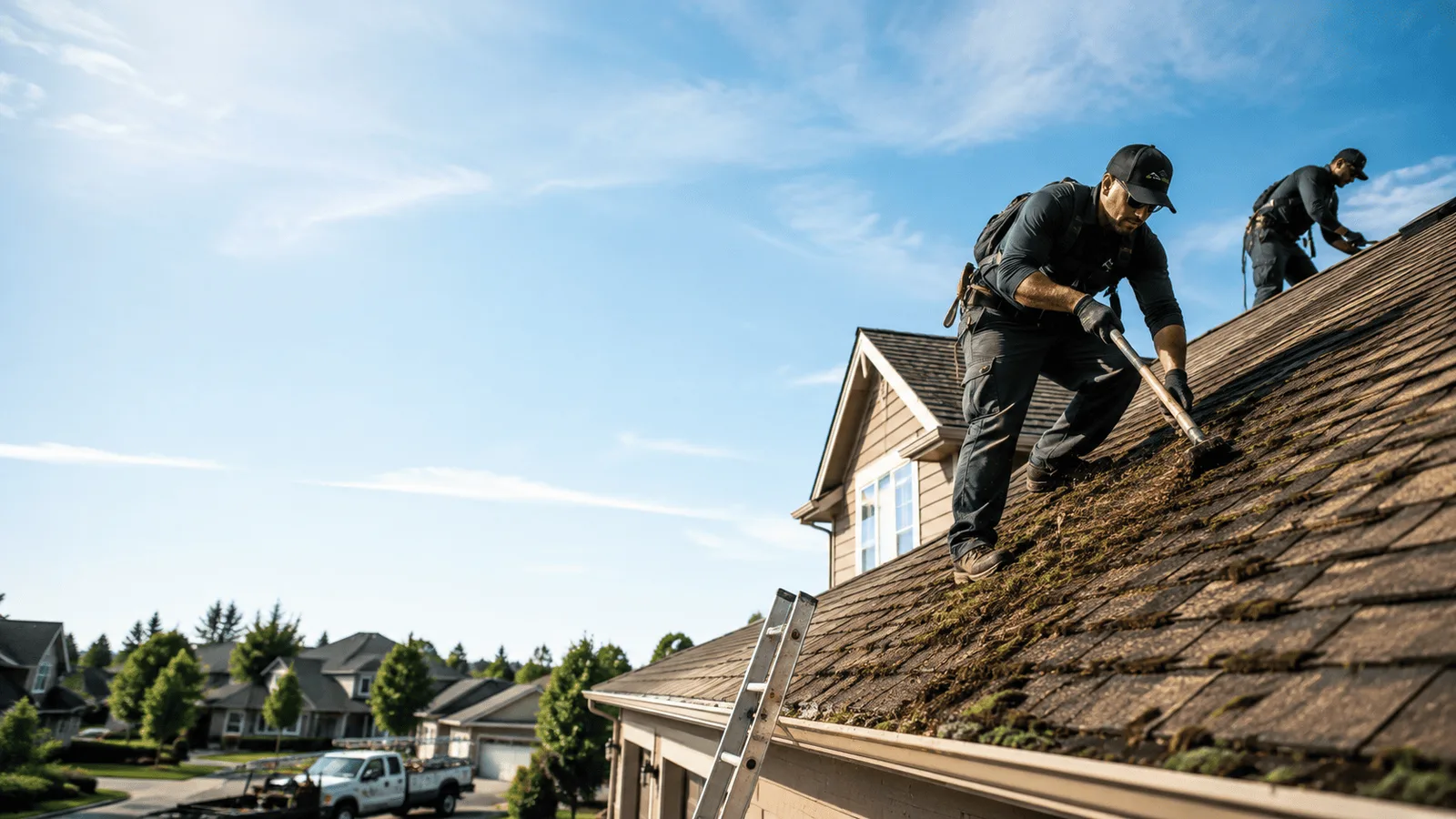 Roof Moss Removal in Higgins Lake, MI near me